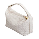 Modishion Elegant Woven Faux-Leather Shoulder Bag
