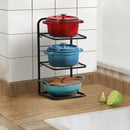 Lifeideas Kitchen Pot Pan Organizer Rack Adjustable Cookware Holder Stand
