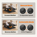 SPORTNOW Under Desk Elliptical Machine with Manual & Auto Modes