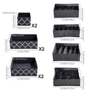 Lifeideas 10 Pcs Foldable Non-woven Clothing Organizer