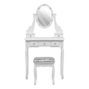 Livingandhome Elegant Lighted Makeup Vanity Desk
