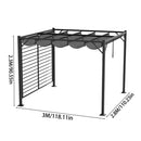 10 x 9FT Outdoor Pergola with Canopy