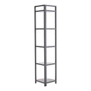 Livingandhome Industrial Style 5-Tier Corner Storage Rack