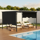 Outdoor Pergola with Adjustable Canopy