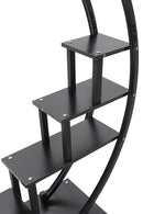 Breeins 2pcs Half-Moon-Shaped Plant Stand Display Shelf with Wheels