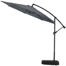 3M Large Banana Cantilever Patio Parasol For Outdoor Sunshade And Rain With Fillable Base On Wheels