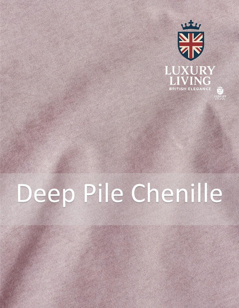 Chenille Blackout Ring Top Curtains Pink