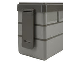 Lifeideas Bento-Style Plastic Lunch Box with Cutlery 3-Layer