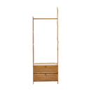 Livingandhome 52cm Multi-functional Wooden Coat Rack with Storage Drawers