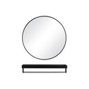 Cottonfy UK Round Bathroom Framed Mirror Wall Hanging
