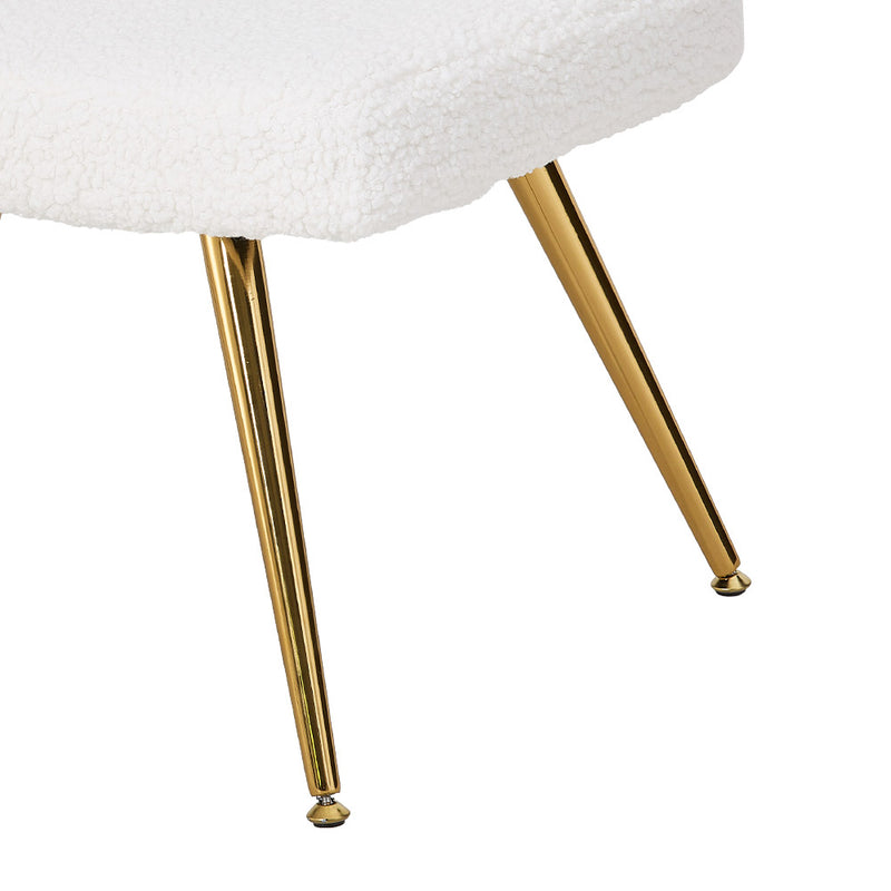 Livingandhome Accent Chair with Footstool Set