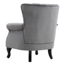 Livingandhome Upholstered Velvet Armchair