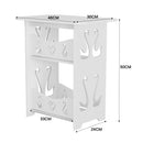 Livingandhome Modern 2-Tier Small Side Table