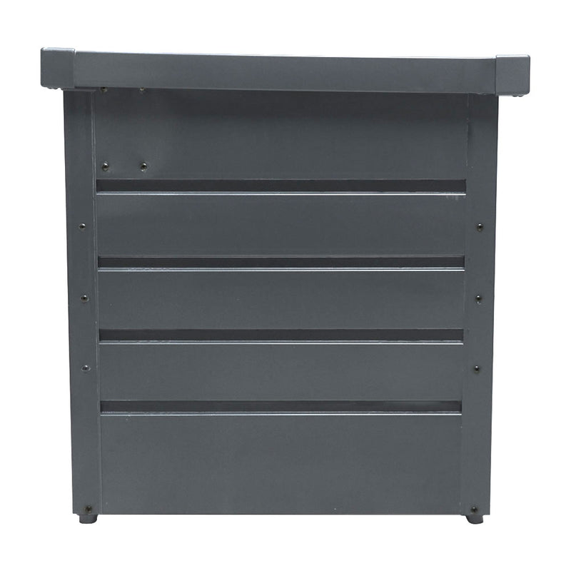Garden Sanctuary Steel Garden Lockable Storage Box for Tools