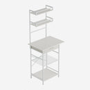 4-Tier Open Shelves Dressing Table With Drawer