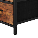 Bedside Table With Charging Station And LED Lights