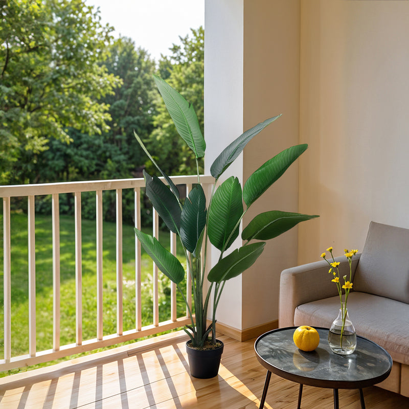 Lifeideas Tropical Plant Banana Artificial Tree in Pot