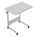 Height Adjustable Mobile Table Overbed Desk With Wheels