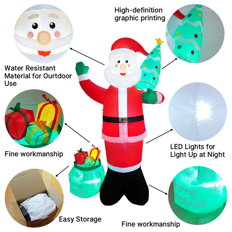 Lifeideas Christmas Inflatable Decoration with LED Lights