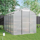 Breeins Large Aluminium Polycarbonate Garden Greenhouse