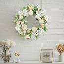 Lifeideas Vibrant Faux Peony Wreath Decoration