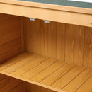 TheHotSale Outdoor Solid Wood Storage Cabinet Garden Tool Shed
