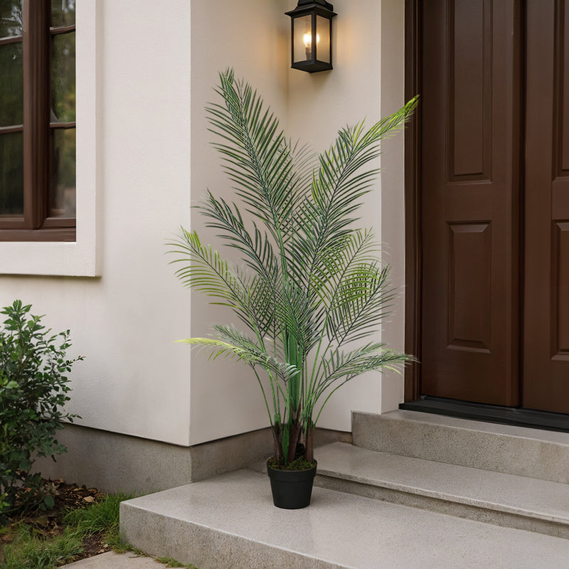 Lifeideas Indoor Decorative Green Palm Plant Ornament