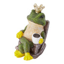 Lifeideas Frog Prince Figurine Resin Tabletop Ornament