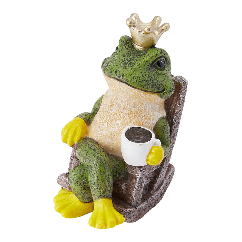 Lifeideas Frog Prince Figurine Resin Tabletop Ornament
