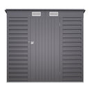Breeins Outdoor Galvanized Steel Storage Shed 6ft X 4ft