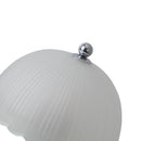 Cottonfy UK Crystal Table Lamp with Scalloped Lampshade