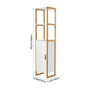 4-Tier Single-door Tall Bathroom Storage Cabinet