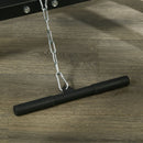 SPORTNOW Smith Machine Power Rack with Pull Up Bar, Lat Pull Down System