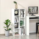 HOMCOM Bookcase Modern Bookshelf Cabinet For Home Office White