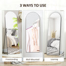 HOMCOM Floor Mirror Wall Mount Leaning Standing Mirror 50 X 150cm Black