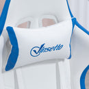 Vinsetto Racing Style Gaming Chair With Reclining Function Footrest, Blue