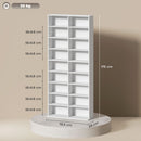 HOMCOM 640 CD Storage Unit 360 DVD Storage Tower W/ 18 Compartments