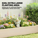 Outsunny Wooden Raised Bed for Garden, 620L Extra Large Raised Garden Bed