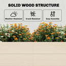 Outsunny Wooden Raised Bed for Garden, 620L Extra Large Raised Garden Bed