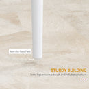 HOMCOM Dining Chairs, Faux Leather Kitchen Chairs, White