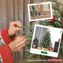 HOMCOM Christmas Tree, Full Spruce Xmas Tree, Easy Assembly