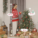 HOMCOM Christmas Tree, Full Spruce Xmas Tree, Easy Assembly