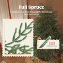 HOMCOM Christmas Tree, Full Spruce Xmas Tree, Easy Assembly