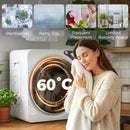 HOMCOM 5kg Vented Tumble Dryer, Compact Dryer With 5 Drying Modes, White