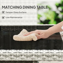 Outsunny 4 Seater Rattan Garden Furniture Set With Cushion