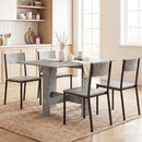 HOMCOM Wooden Folding Table Writing Desk Grey