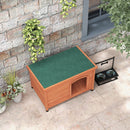 PawHut  Wooden Dog Kennel with Removable Floor, Openable Roof