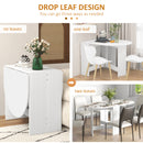 HOMCOM Oval Kitchen Table for Dining Room, Small Space