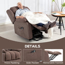 HOMCOM Power Lift Recliner Chair For Elderly With Massage, Dark Brown
