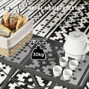 Outsunny 3 ft Folding Camping Table w/ Adjustable Heights & Mesh Desktop